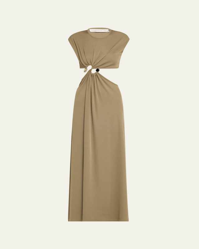 S-Ring Rib Maxi Tank Dress
